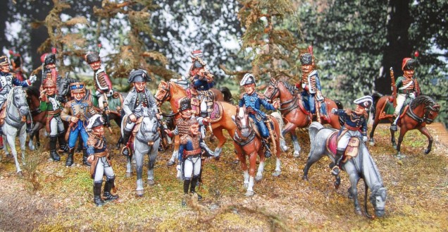 1/72 Napoleonischer Generalstab von Egbert Balzar auf www.Fuhrmann-Figuren.de