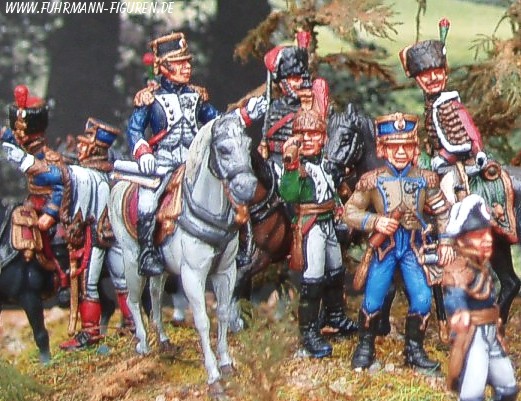 1/72 Napoleonischer Generalstab von Egbert Balzar auf www.Fuhrmann-Figuren.de